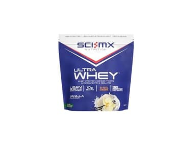 SCI-MX Ultra Whey Protein Muscle Building & Recovery Protein Powder with Naturally Occurring Glutamine & Amino Acids - Vanilla Flavour - 2Kg (44 Servings)