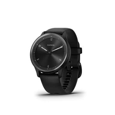 Garmin vívomove Sport, Hybrid Smartwatch with Health and Fitness functions, Hidden Touchscreen Display and up to 5 days battery life, Black (Renewed)