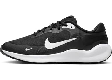 NIKE Unisex Kids Revolutin 7 Sneaker, Black White, 4 UK