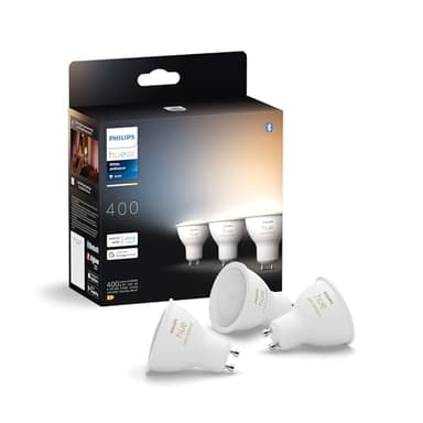 Philips Hue GU10 – Smart Spotlight – (3-Pack) White Ambiance