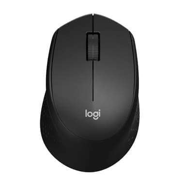 Logitech M330 SILENT PLUS Wireless Mouse, 2.4GHz with USB Nano Receiver, 1000 DPI Optical Tracking, 2-year Battery Life, Compatible with PC, Mac, Laptop, Chromebook - Black