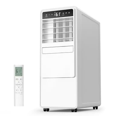 DOMANKI 12,000 BTU Portable Air Conditioner that Cools Up to 550 m². Feet, White