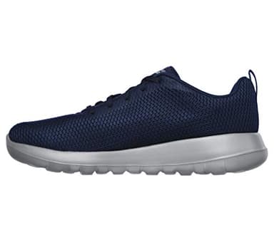 Skechers Mens Go Walk Max Effort Trainers, Navy Textile Gray Trim, 6 UK