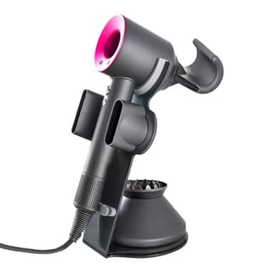 Foho Hair Dryer Holder Stand for Dyson Supersonic Hairdryer, Aluminum Alloy Stand Power Plug Holder, Bathroom Organizer for Dyson Hair Dryer Care Tools