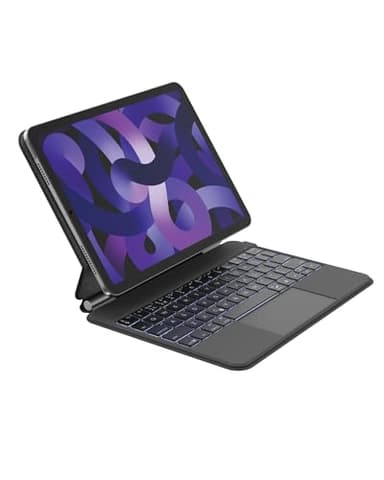 Belkin Pro iPad Keyboard Case with Magnetic Stand,Backlit Bluetooth Keyboard,Multi-gesture Controls,Apple Pencil Storage,Leather case, QWERTY, Multimedia Keys for iPad Air M2 11", 10.9", iPad Pro 11"