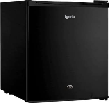 Igenix IG3711BL Table Top Fridge with 41 Litre Capacity, 4 Litre Ice Box, 1 Shelf, Reversible and Lockable Door, Black
