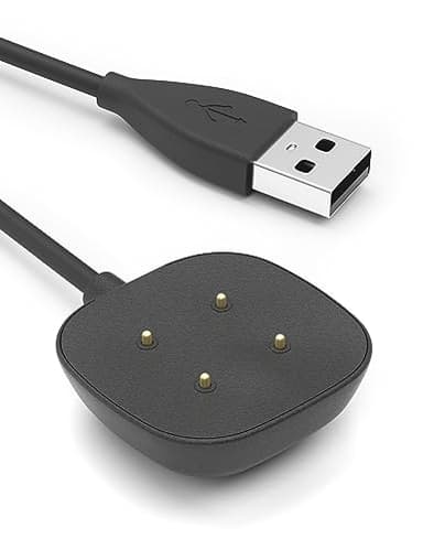 Sinoacc Charger for Fitbit Versa 4 & Sense 2 Replacement 3.3Ft Fast Charging Cable Dock for Fitbit Versa 3/4/Sense 2 Smartwatch USB Charger Dock Cable Cord