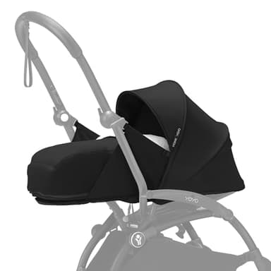Stokke YOYO 0+ Newborn Pack, Black - Includes Mattress, Extendable Canopy & Five-Point Harness - Requires YOYO Frame (Sold Separately)
