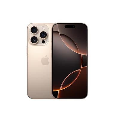 Apple iPhone 16 Pro 256 GB: 5G Mobile phone with Apple Intelligence, Camera Control, 4K 120 fps Dolby Vision and a Huge Leap in Battery Life. Works with AirPods; Desert Titanium