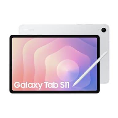 Samsung Galaxy Tab S11, AI Tablet, Wi-Fi , Lightweight Design, Multi-Modal AI Tools, DeX Connect, 128GB Storage, 12GB Memory, Long Battery Life, Silver, 3 Year Samsung Extended Warranty (UK Version)