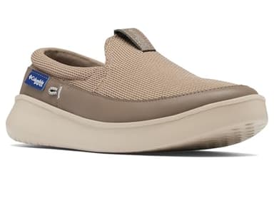 Columbia men's Boatside Breathe Pfg Boat Shoe, Wet Sand/Crushed Blue, 12