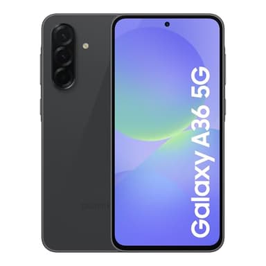 Samsung Galaxy A36 5G Smartphone, Awesome Intelligence, 8GB RAM, 256GB Storage, 50MP Camera, Awesome Black, 3 Year Manufacturer Extended Warranty (UK Version)