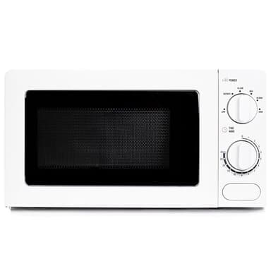 Haden 17l Microwave Oven - 700W Microwave, 6 Power Levels, 30 min Timer - Easy To Use and Clean - Defrost, Express Cooking - Small and Affordable White Microwave