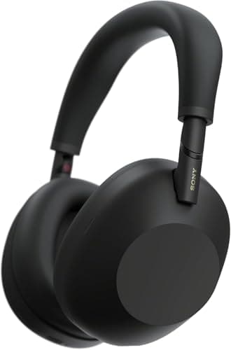 Sony WH-1000XM6 Flagship Noise Cancelling Over-Ear Wireless Bluetooth Headphones, Signature Hi-Res Sound, Ultimate Comfort, Foldable Design, Durable Case, 30 HR Battery, iOS & Android - Black