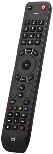One For All Evolve TV Universal Remote Control URC7115 ? Ideal for all types of TVs - With learning feature - to work all TV brands ? Black