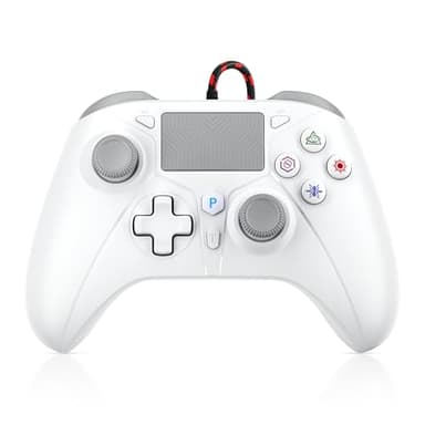 TURPOW Controller for PS5 Gamepad Remote Control, Dual Motor Vibration/6-Axis Sensor/Turbo/3.5mm Audio Jack/Touch Pad for Ps-5/Ps-4/Ps-3/PRO/SLIM/S-witch/PC (A)