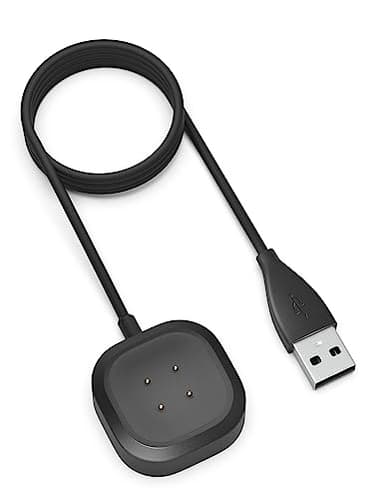 Sinoacc Charger for Fitbit Versa 4 Sense 2 Smartwatch 3.3Ft Fast Charging Replacement Fitbit Sense 2 Versa 3 4 Charger USB Charging Cable Dock