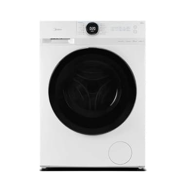 Midea MF20EW100WB Freestanding Washing Machine, BLDC Motor, Bright LED Display Lunar Dial, Steam, Allergy Care, Half-Load, Add Garment, Delay Start, Child Lock, App Control, 10kg White