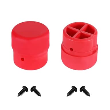 KAMIER Upgraded Plastic Tips Replacement for Razor Crazy Cart XL DLX Shift Drifter Cart Stabilizing Post Kids Electric Go Kart Front Plastic Post Parts Red (Set of 2) Part W25143490214