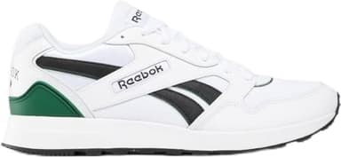 Reebok Unisex GL1000 Sneaker, FTWWHT/CBLACK/DRKGRN, 8 UK