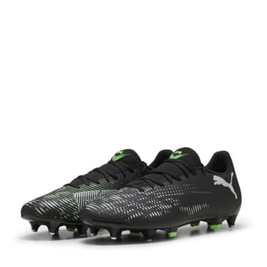 PUMA Unisex Future 8 Play MXSG Soccer Shoe, Black Silver-Fluo Green, 7 UK