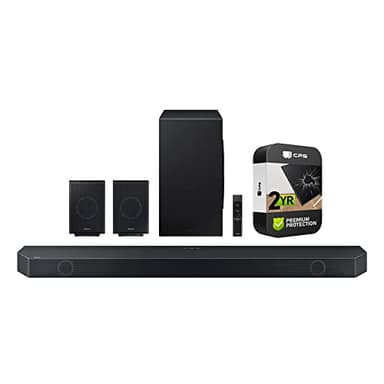 SAMSUNG HW-Q990C 11.1.4 ch Dolby Atmos Wireless Rear Soundbar and Speakers Bundle with 2 Year CPS Enhanced Protection Package