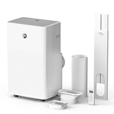 Air Conditioning Unit 14000 BTU, 4 in 1 Portable Air Conditioner with Cooler, Dehumidifier, Fan, Sleep Mode, LED Display, Remote Control, 24H Timer, 3 Speeds, Energy Saving for 550 sq ft Bedroom