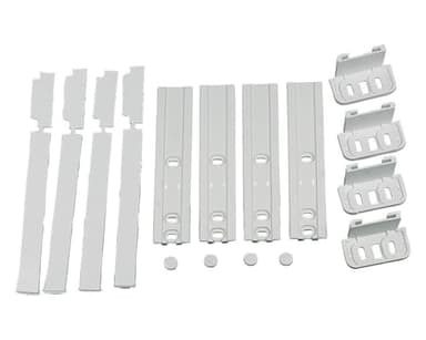 LAZER ELECTRICS Integrated Fridge Freezer Door Hinge Fixing Slide Kit for Whirlpool 481231019131, Smeg 697450403, Hotpoint C00312150 (4 Pack)