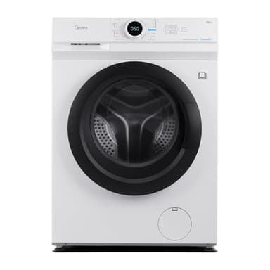 Midea MF10EW80BA Freestanding Washing Machine,8kg Load,1400 RPM,Quick Wash,Steam Care,Add Garment,BLDC Motor,White