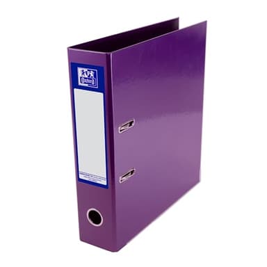Oxford Premium A4 Lever Arch File, Purple Single Folder, Heavy Duty