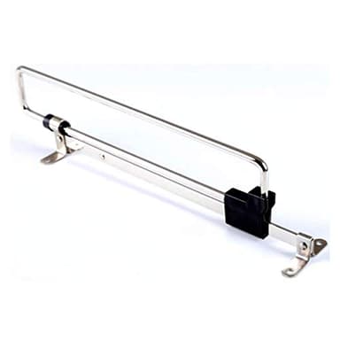Uotyle Wardrobe Rail, Wardrobe Pull Out Clothes Hanger Rail Organizer Rack MetalStainless Steel Retractable Wardrobe Rail with Screw,30cm/11.8inch 1Pcs