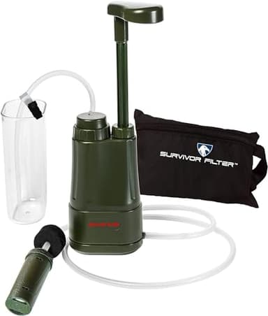 Survivor Filter PRO - Portable Hand Pump Survival Water Filter - Outdoor Water Filter Camping