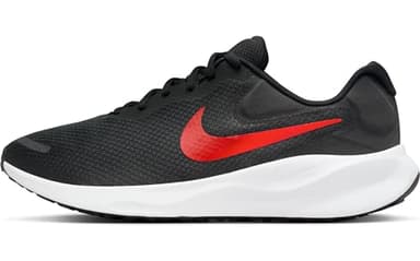 Nike Revolution 7 Men s Road R Sneaker, Black University Red White, 7 UK