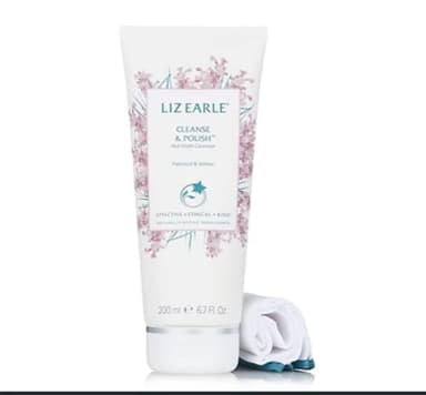 Liz Earle Limited Edition Cleanse & Polish Patchouli & Vetiver 200ml plus 2 cloths, 3 Piece Set