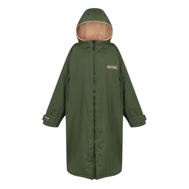 Regatta Outdoor Active Unisex Waterproof Changing Robe with Taped Seams, Borg Fleeced Lined & Grown on Hood - Perfect Changing in Private and Cold Temperatures