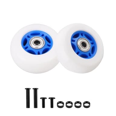 KAMIER 76mm x 30mm Crazy Cart Caster Wheels Replacement for Razor Crazy Cart XL DLX Shift Rear Wheel Kids Electric Go Kart Drifting Krazy Cart Wheel 76mm x 30mm Parts Blue (Set of 2)