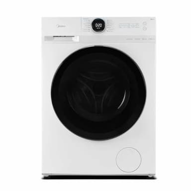 Midea MF20EW80WB Freestanding Washing Machine, BLDC Motor, Bright LED Display Lunar Dial, Steam, Allergy Care, Half-Load, Add Garment, Delay Start, Child Lock, APP Control, 8 kg White