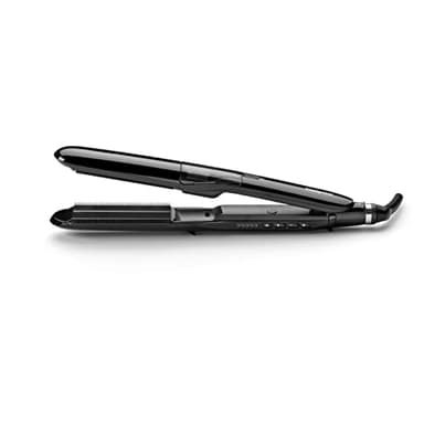 BaByliss Steam Straight Hair Straighteners - Moisturising System for Softer Hair, Titanium Ceramic Plates for Smooth Styling, 5 Temperature Settings from 150°C to 230°C, ST492E