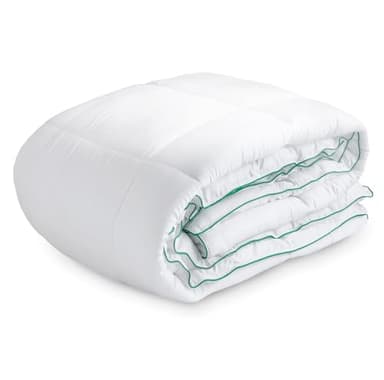 All Season Bamboo Cotton Duvet 10.5 TOG Warm Hypoallergenic Duvet Machine Washable Anti-Allergy Bedding Coverless Duvet Breathable Quilt Microfibre Fill [Double Duvet]
