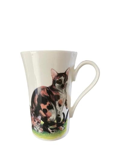 Roy Kirkham - Fluted Mug - Tortoiseshell and Tabby