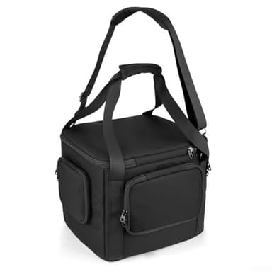 Zoegneer Large Capacity Storage Bag Carrying Case For Jackery Explorer 1000 V2 Portable Power Station Black Travel Shoulder Bag 33X23x25 Cm