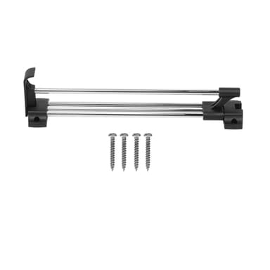 HAOHIZE Pull Out Clothes Rail, Steel Extendable Closet Rod, Adjustable Sliding Wardrobe Hanging Rail, Clothing Organizer Holder, Pull Down Clothes Rail, Space Saving (Load 50kg, 300mm)