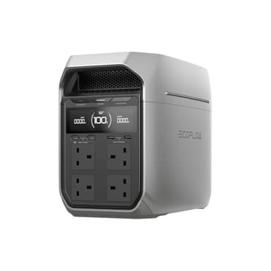 ECOFLOW Portable Power Station DELTA 3 Plus, 1024Wh LiFePO4 Battery, Fully Charges in 56 Minutes, 1800W Solar Generator for Home Backup, Power Outages, and Outdoor Camping
