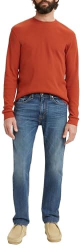 Levi's Men's 505 Regular Fit Jeans, Glowing, 34W / 30L