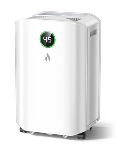 20L/Day Dehumidifiers for Home Powerful Dehumidifier with Laundry Mode, Digital Humidity Display, 24H Timer, 2.6L Water Tank & Continuous Drainage, Quiet for Bedroom/Basement/Office, Energy Saving