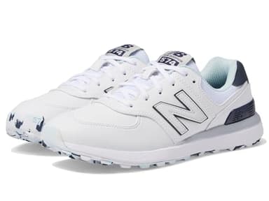 New Balance Women's 574 Greens v2 Golf Shoe, White/Blue, 9.5, White/Blue, 9.5