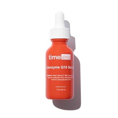Timeless Skin Care Coenzyme Q10 Serum – Face Serum with Coenzyme Q10 Ubiquinol, Matrixyl® 3000, and Hyaluronic Acid – Anti-Aging, Hydrating, Wrinkle-Reducing – 30ml