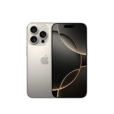 Apple iPhone 16 Pro 256 GB: 5G Mobile phone with Apple Intelligence, Camera Control, 4K 120 fps Dolby Vision and a Huge Leap in Battery Life. Works with AirPods; Natural Titanium