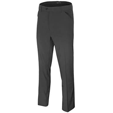 Island Green Golf IGPNT1900 Mens Breathable 4 Way Stretch 4 Pocket Tapered Leg Golf Trousers, Charcoal, 34" Waist 31" Reg Leg
