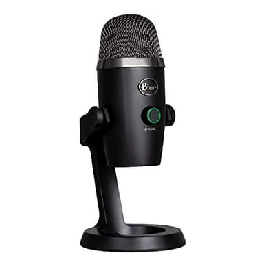 Blue Yeti Nano Premium USB Mic for Recording, Streaming, Gaming, Podcasting on PC and Mac, Condenser Microphone with Blue VO!CE Effects, Cardioid and Omni, No-Latency Monitoring - Black